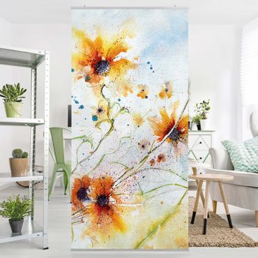 Tenda a pannello Painted Flowers 250x120cm