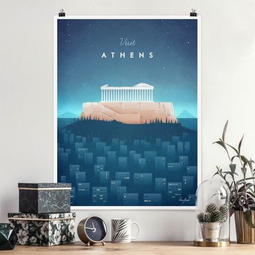 Poster - Poster di viaggio - Atene - Verticale 4:3