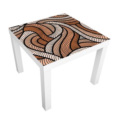 Carta adesiva per mobili IKEA - Lack Tavolino Woodcut in brown