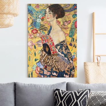 Quadri su tela - Gustav Klimt - Donna con ventaglio