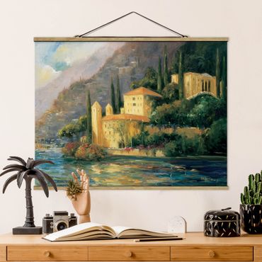 Foto su tessuto da parete con bastone - Campagna italiana - Country House - Orizzontale 3:4