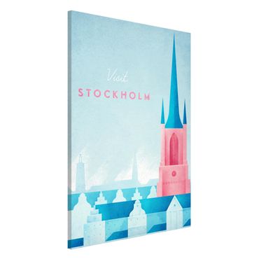 Lavagna magnetica - Poster Viaggi - Stoccolma - Formato verticale 2:3