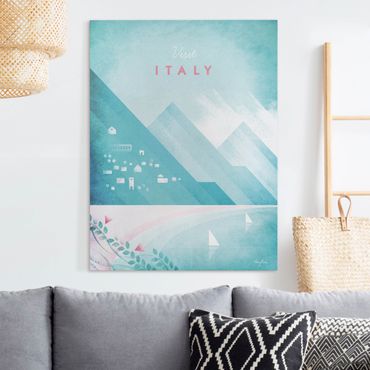 Stampa su tela - Poster di viaggio - Italia - Verticale 4:3