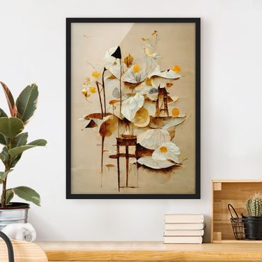 Poster con cornice - Bouquet astratto