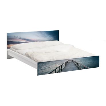 Carta adesiva per mobili IKEA - Malm Letto basso 180x200cm Gangplank Promenade