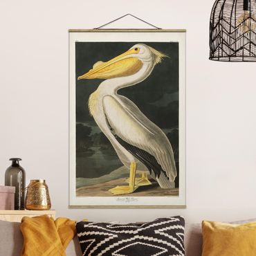 Foto su tessuto da parete con bastone - Pelican White Board Vintage - Verticale 3:2