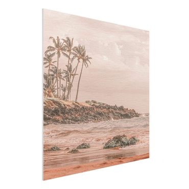 Stampa su Forex - Aloha spiaggia alle Hawaii - Quadrato 1:1