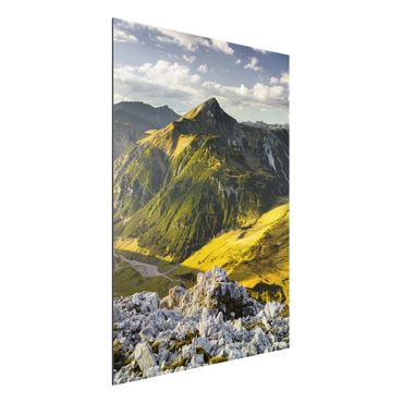 Quadro in alluminio - Mountains and valley of the Lechtal Alps in Tirol4:3
