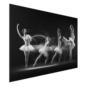 Quadro in alluminio - Ballerina Art Wave