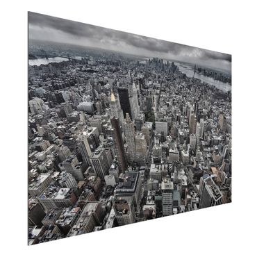 Quadro in alluminio - View Over Manhattan