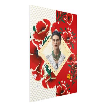 Quadro in alluminio - Frida Kahlo - Poppies