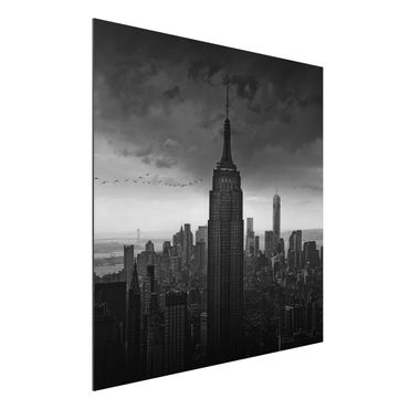 Quadro in alluminio - New York Rockefeller View