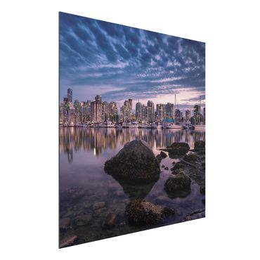 Quadro in alluminio - Vancouver At Sunset