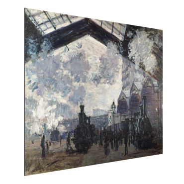 Quadro in alluminio - Claude Monet - Gare Saint Lazare - Impressionismo