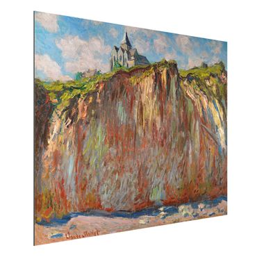 Quadro in alluminio - Claude Monet - Varengeville Chiesa, Effetto Mattina - Impressionismo