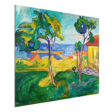 Quadro in alluminio - Edvard Munch - Il Giardino in Åsgårdstrand - Espressionismo