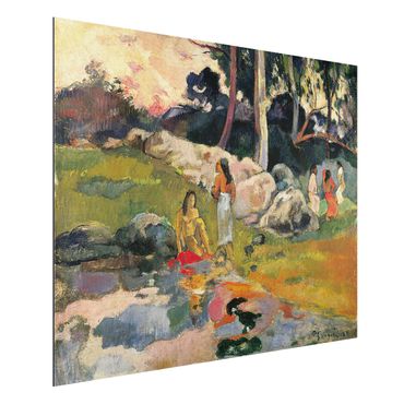 Quadro in alluminio - Paul Gauguin - Donna sulle rive del fiume - Post-Impressionismo