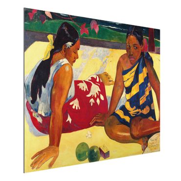 Quadro in alluminio - Paul Gauguin - Parau Api (Due donne tahitiane) - Post-Impressionismo