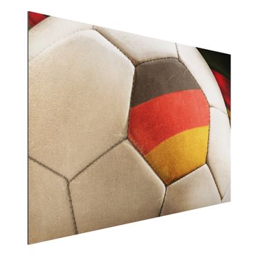 Quadro in alluminio - Vintage Fußball Deutschland