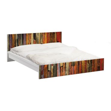 Carta adesiva per mobili IKEA - Malm Letto basso 160x200cm Stack of planks