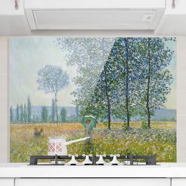 Paraschizzi in vetro - Claude Monet - Fields In Spring