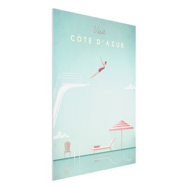 Stampa su Forex - Poster Viaggi - Côte d'Azur - Verticale 4:3