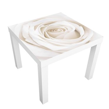 Carta adesiva per mobili IKEA - Lack Tavolino Pretty White Rose