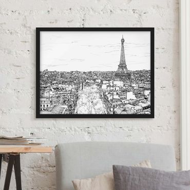 Poster con cornice - City Study - Paris - Orizzontale 3:4