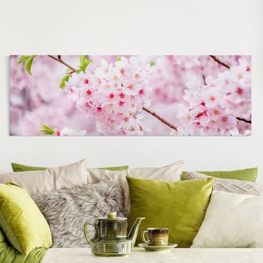 Stampa su tela - Fioriture di ciliegio giapponesi
