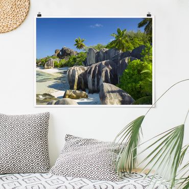 Poster - Dream Beach Seychelles - Orizzontale 3:4