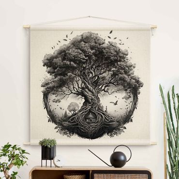 Arazzo da parete - Illustrazione dell'albero della vita