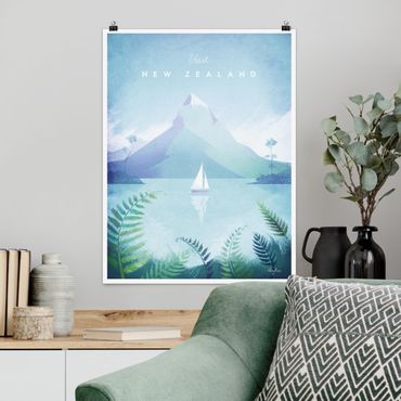 Poster - Poster Viaggi - Nuova Zelanda - Verticale 4:3