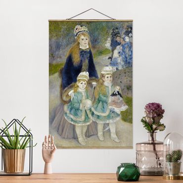 Foto su tessuto da parete con bastone - Auguste Renoir - Madre e figlio - Verticale 3:2