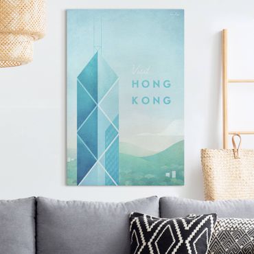 Stampa su tela - Poster Travel - Hong Kong - Verticale 3:2
