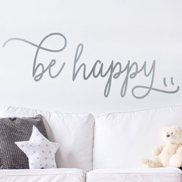 Scritte adesive per pareti - Be Happy