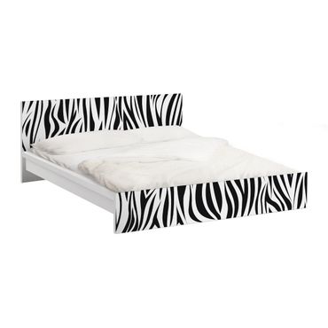 Carta adesiva per mobili IKEA - Malm Letto basso 140x200cm Zebra Pattern
