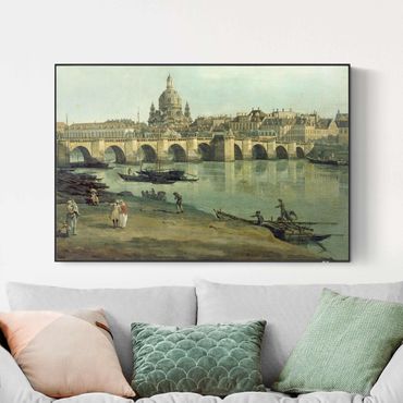 Quadro fonoassorbente intercambiabile - Bernardo Bellotto - Vista di Dresda dalla riva destra dell'Elba