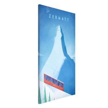 Lavagna magnetica - Poster di viaggio - Zermatt - Formato verticale 4:3
