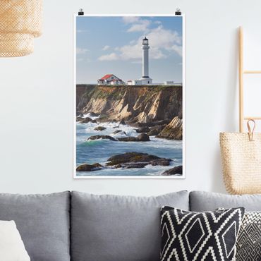 Poster - Point Arena Lighthouse California - Verticale 3:2