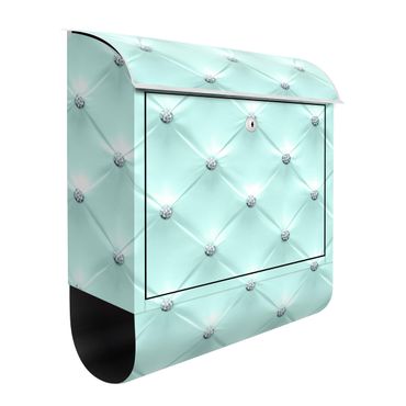 Cassetta postale - Diamond Turquoise Luxury 39x46x13cm