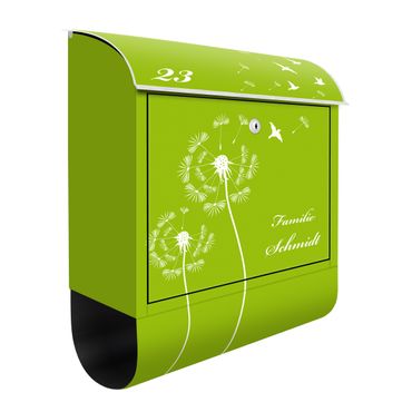 Cassetta postale personalizzata Dandelion Apple Green 39x46x13cm
