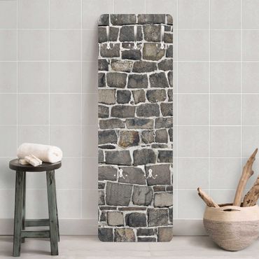 Appendiabiti effetto pietra - Pietrisco su muro