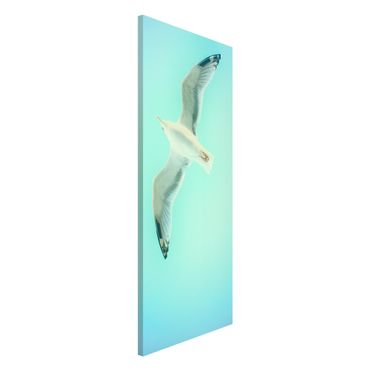 Lavagna magnetica - Cielo Blu Con Gabbiano - Panorama formato verticale