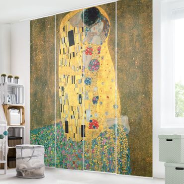 Tende scorrevoli set - Gustav Klimt - Il bacio - 4 Pannelli
