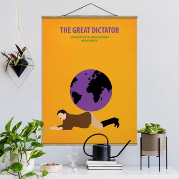 Foto su tessuto da parete con bastone - Poster del film Il grande dittatore - Verticale 4:3