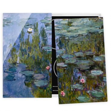 Coprifornelli in vetro - Claude Monet - Ninfee (Nympheas) - 52x80cm