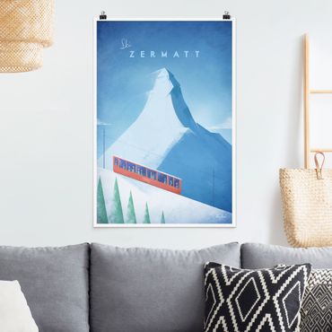Poster - Poster di viaggio - Zermatt - Verticale 3:2