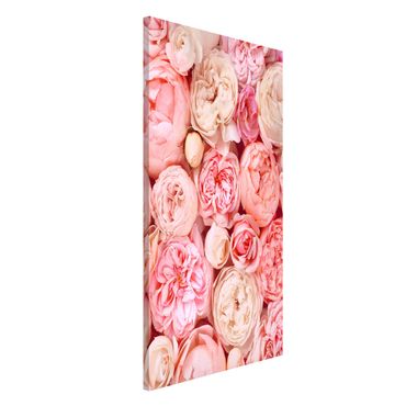 Lavagna magnetica - Rose Rose Coral Shabby - Formato verticale 4:3
