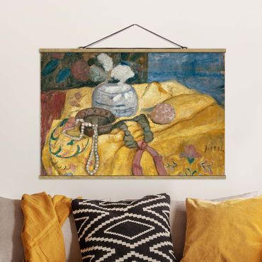 Foto su tessuto da parete con bastone - Paula Modersohn-Becker - Natura Morta Con Le Perle - Orizzontale 2:3