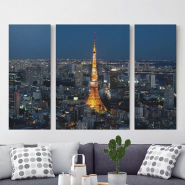 Stampa su tela 3 parti - Tokyo Tower - Trittico